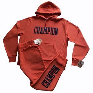 champion hoodie and jogger set mens